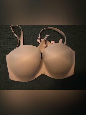 Victoria's Secret Body by Victoria Beige Strapless Convertible bra